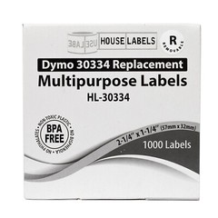 DYMO LW 30334-R : REMOVABLE Multipurpose Labels – (50) Rolls of 1000 – FREE SHIP