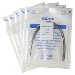 Los alambres de ortodoncia dental rectangular oval arco de acero inoxidable