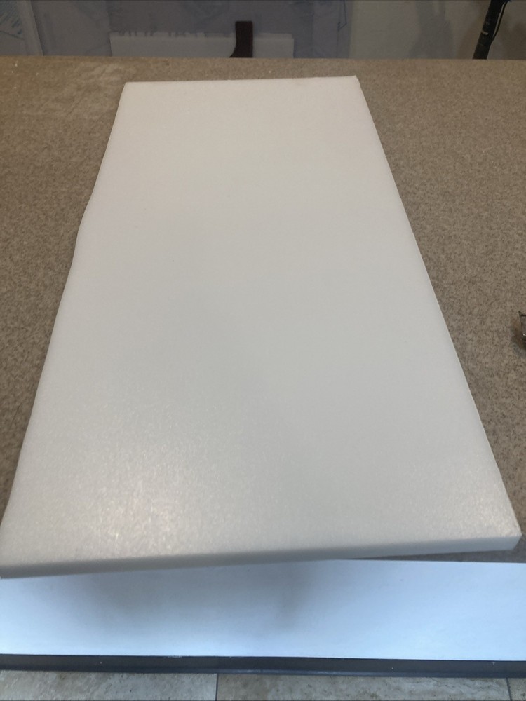 Off White HDPE Starboard, Marine Grade Plastic Sheet 3/4″ x 11.5″ x 23.8″