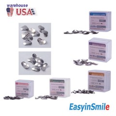 50Pcs Dental Metal Matrices Matrix Band Sectional Contoured Refill S/M/L 50μm