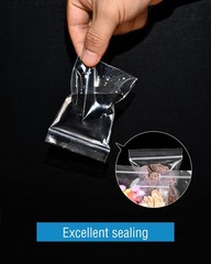 500 PCS Small Plastic Bags, Mini Resealable 4 Different Sizes