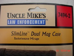 Uncle Mike’s Slimline Dual Mag Case Basket Weave P/N 7494-2