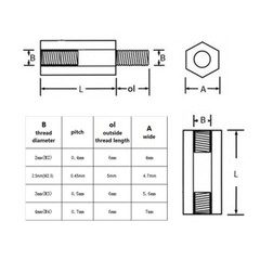 US M3 Male Female Plastic Nylon Hex Column Standoff Spacer Phillips Screw 320Pcs