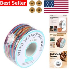 Electronic 30 AWG Multicolor Tinned Copper Wire 250m Solid Core Cable