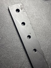 BOX BLADE 16-INCH RIPPER SHANK 5-HOLE BOX SCRAPER SHANK, BLACK