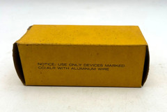 NOS Hubbell 1101 Single Pole Toggle Switch 15A 120-277V AC Flush Side Wire