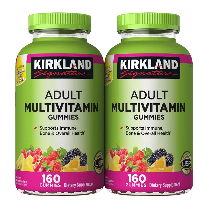 Kirkland Signature Adult Multivitamin Gummies 320 Count Costco Formula