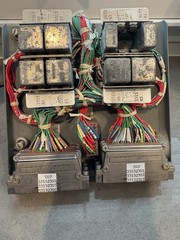 Western Electric 3319J relay and backplane assembly