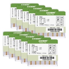 5 Packs Dental Rotary Heat Activated Canal Root Files Needles 25mm Engine Use