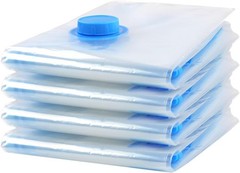 4 Pack Vacuum Storage Bags, Space Saver Bag Vacuum Seal Bags for Clothing Travel