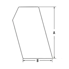 Cab Glass – Left Hand or Right Hand Stationary Side fits Bobcat 753 763 6702731