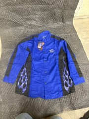 Black Stallion BSX 9oz Royal Blue FR Cotton Welding Jacket (Large) (BXRB9C)