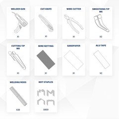 Plastic Welder 2 in 1 Hot Cutting Tip Kit for Repair and DIY Projects