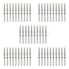 50pcs Dental Diamond Burs Coarse TR-13C Taper Round End FG 1.6mm High Speed Bur