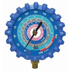 Uniweld Manifold Gauge G440ND A2L Blue Low 3-1/8in R-32/R-454B/R-448A/R-410A Psi