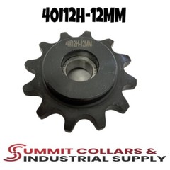 #40 Roller Chain Idler Sprocket 12MM Bore Hardened 12 Tooth 40I12H-12MM