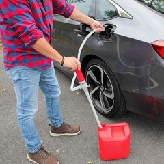 Automatic Fuel Transfer Pump with Auto-Stop – 3X Powerful D Battery, 2.4 Gal/min
