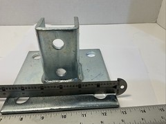 Power Utility Products 3033-SQ-EG Post Base Single Tall Zinc New Free shipping