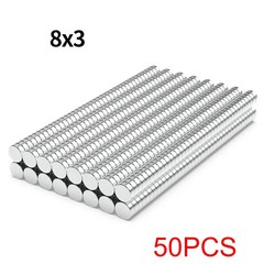 N35 Neodymium Round Magnets Strong Fridge DIY 3×3–20x3mm Assorted Sizes