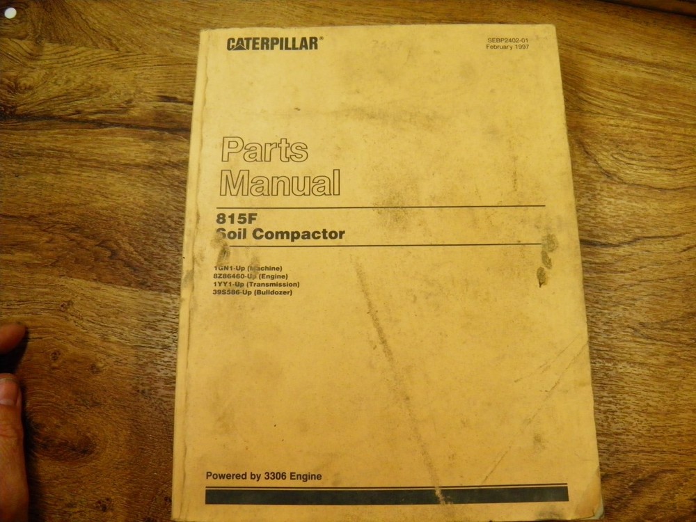 CAT Caterpillar 815F partsbook 1GN