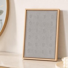 Jewelry Display Rack Modern Jewelry Holder with Padded Panel Compact for