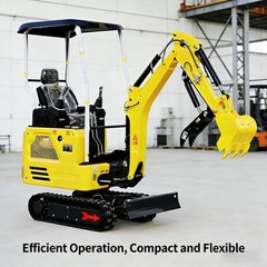 1.8TON Mini Excavator Kubota Engine Side Swing & Extendable Tracks 7 Attachments