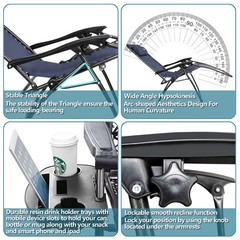 LEADZM 2 Zero Gravity Outdoor Recliners