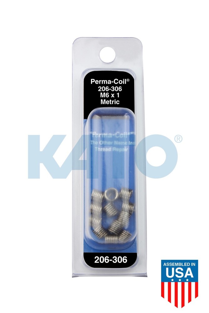 M6X1 Thread Repair Pack Perma-Coil 206-306 (12 Insert) Helicoil 5546-6