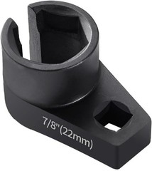 Offset O2 Sensor Socket, 7/8-Inch (22mm) with 3/8-Inch Drive, Universal Fit for