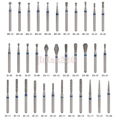 100pcs Dental Diamond Burs for High Speed Handpiece Friction Grip Burs 1.6mm USA
