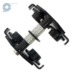 1100 lbs/0.5 Ton Double Wheel I-Beam Trolley Alloy Steel 55-135mm Adjustable