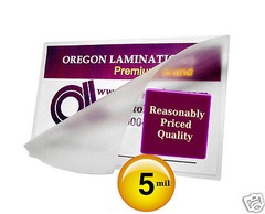 10000/case Hot 5 Mil Business Card Laminating Pouches 2-1/4 x 3-3/4 by Oregonlam