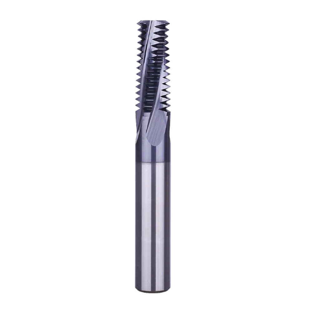 1″ 1-1/2-12 UN Solid Carbide Thread Mill – TiAlN Coated