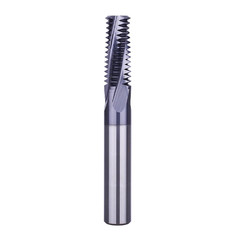 1″ 1-1/2-12 UN Solid Carbide Thread Mill – TiAlN Coated