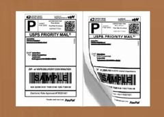 Premium 8.5×5.5 Half Sheet Self-adhesive Shipping Labels 2 Per Sheet