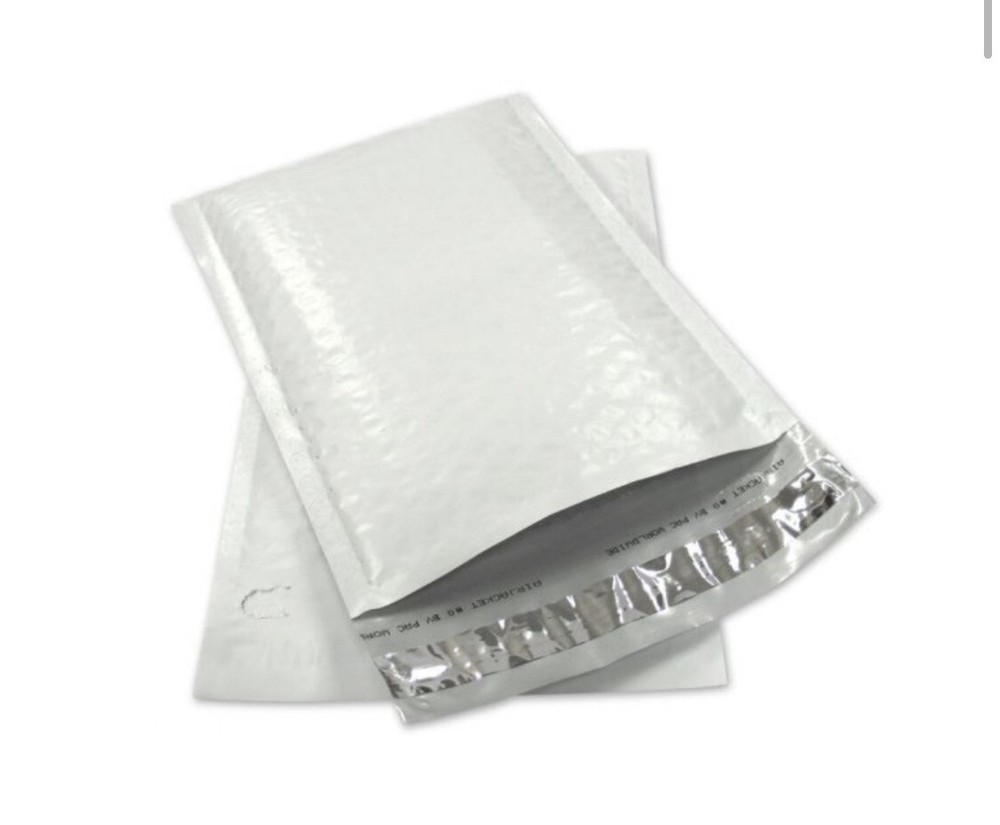 #000 Poly Bubble Mailers: 4.25×8 Bubble Pak Brand-50 Pack