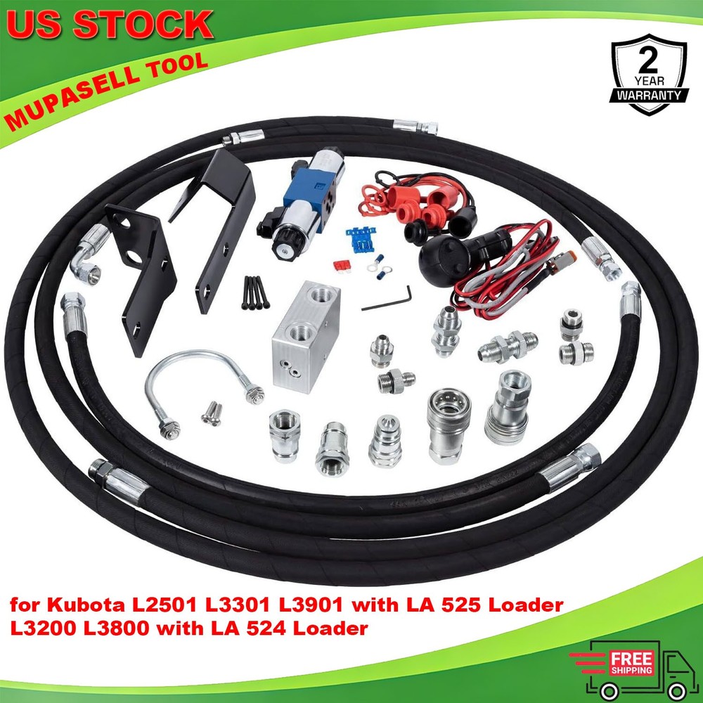 1x Third Function Valve Kit for Kubota L2501 L3301 L3901 L3200 L3800 L series