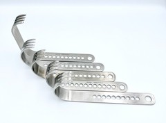 Lot 5 Long Charnley-Style Retractor OM KMedic Stainless Used – 30 DAY Warranty