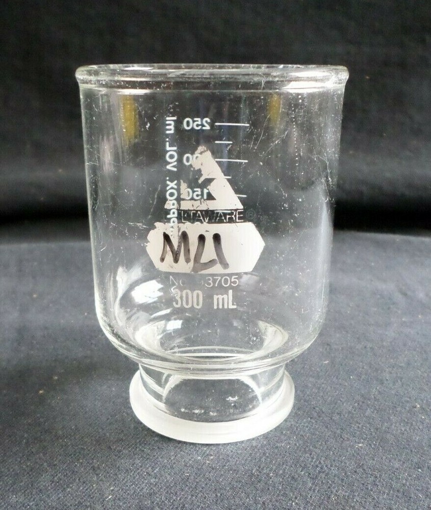 Kimble Deltaware 300mL Glass Vacuum Micro Filtration Funnel 47mm Chipped, 93705