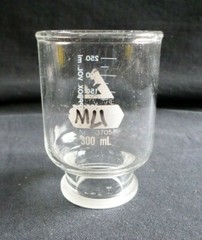 Kimble Deltaware 300mL Glass Vacuum Micro Filtration Funnel 47mm Chipped, 93705