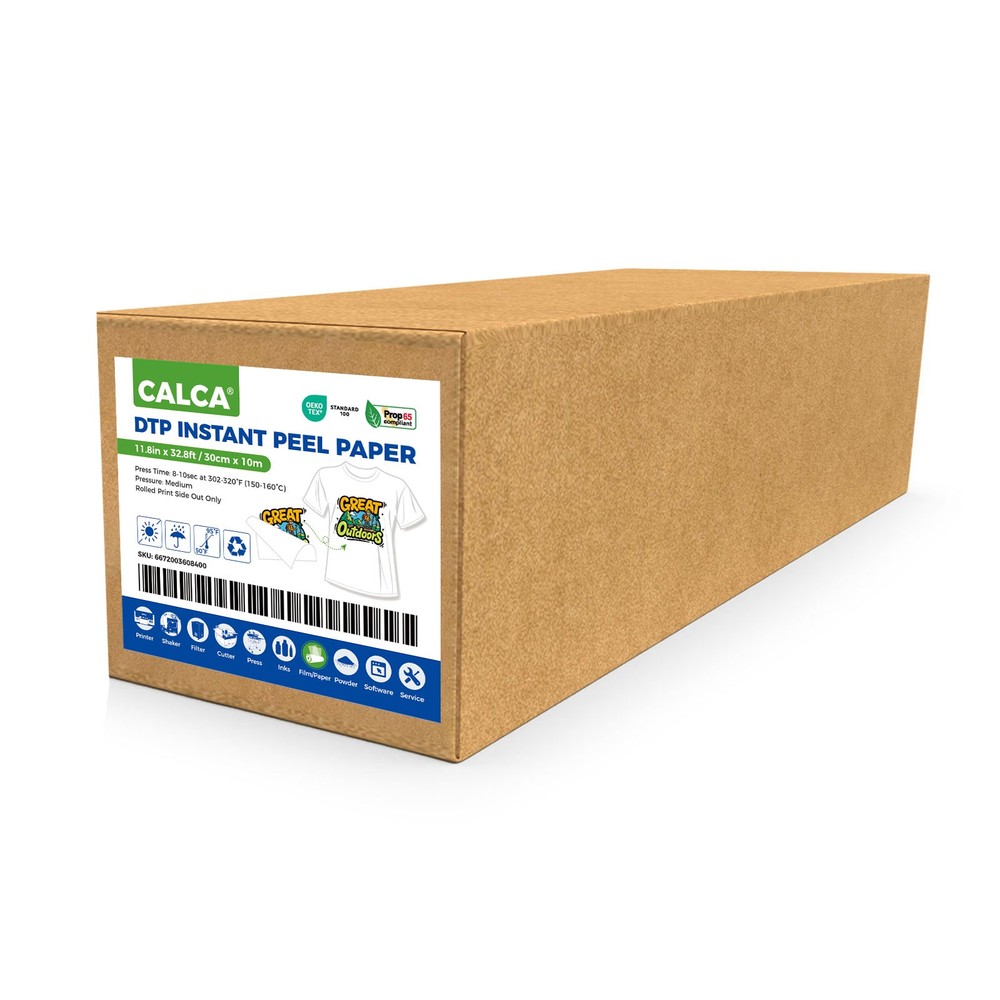 USA DTF Transfer Film 11.8in x 32.8ft DTF Hot Peel Transfer Paper Premium Roll