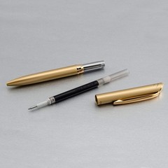 Pentel EnerGel Style 0.7mm Liquid Gel Pen Refillable Gold Elegant Gift Box