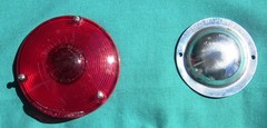 Signal-Stat CYCLOSTAT II RED Tail Light Lamp Lens 4-1/8″ SAE-STI-64-Wht-way cap