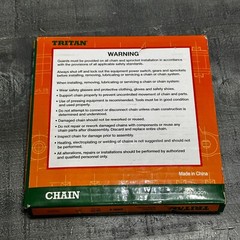 Tritan 35-1R X 10Ft Roller Chain,Single Strand, Riveted,10Ft