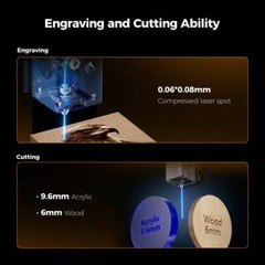 Creality Falcon A1 10W Laser Engraver Cutting with Desktop Falcon Smoke Purifier