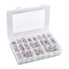 780 Pcs Pan Head Sheet Metal Screws Assortment Kit #4#6#8#10 Stainless