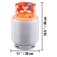 Uimoso Refrigerant Recovery Reclaim 50lb Cylinder Tank 400 PSI liquid Rated