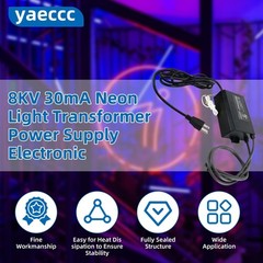 UL Listed 8kV 120VAC 30mA Neon Light Sign Transformer Electronic Power Supply