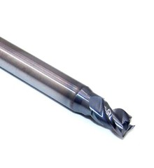 5.0mm (.1969″) CARBIDE END MILL 3 FLUTE COATED RADIUS END KYOCERA T1969O315CR1