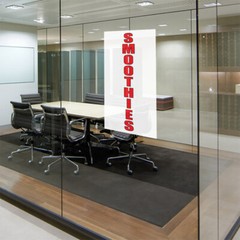 Door Decals Vertical Vinyl Stickers Multiple Sizes Smoothies Industrial Vinyl